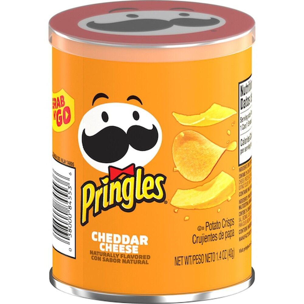 Pringles Potato Crisps, Grab N’ Go Variety Pack Chips Cheddar Cheese