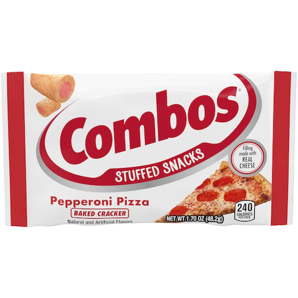 Combos Stuffed Baked Pretzel Snacks 1.76 oz Pepperoni Pizza