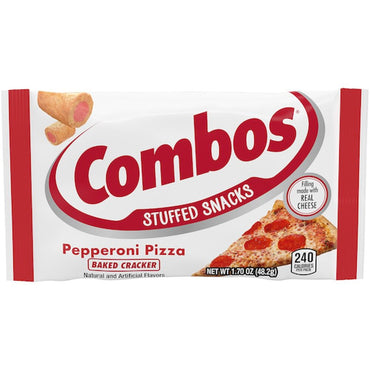 Combos Stuffed Baked Pretzel Snacks 1.76 oz Pepperoni Pizza