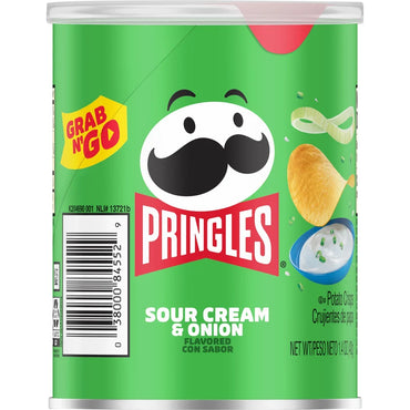 Pringles Potato Crisps, Grab N’ Go Variety Pack Chips Sour Cream