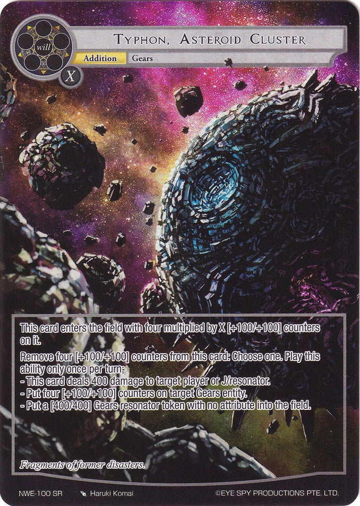 Typhon, Asteroid Cluster (Full Art) (NWE-100 SR) [A New World Emerges]