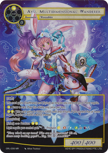 Ayu, Multidimensional Wanderer (Full Art) (GRL-006) [Game of Gods: Reloaded]
