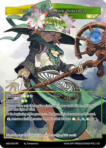 Arcana: Elven Wind Sorceress // Arcana: Spirit of Nature's Beauty (ABC-003 JR) [Arcana Battle Colosseum]