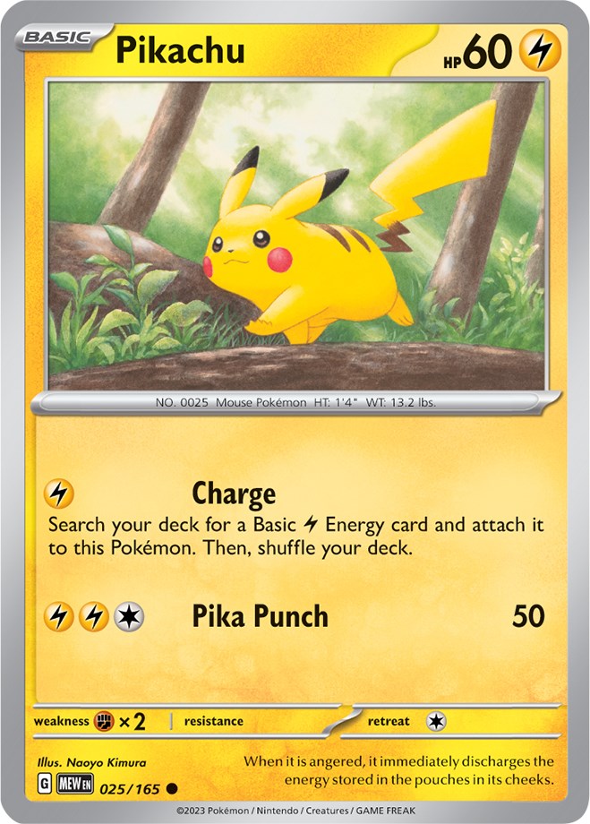 Pikachu (025/165) [Scarlet & Violet: 151]