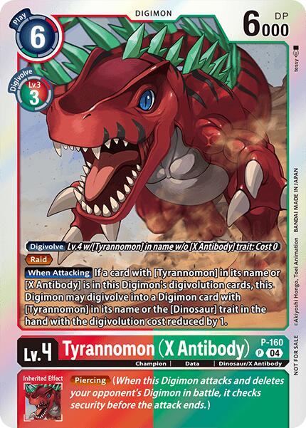 Tyrannomon [P-160] (X Antibody) (-Chain of Liberation- Upgrade Pack [Chain of Liberation Promos]