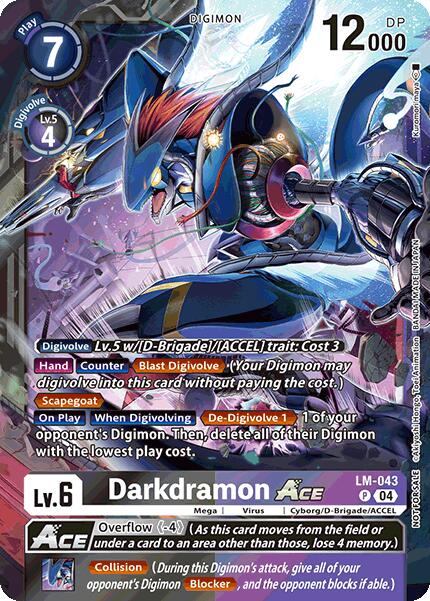 Darkdramon ACE [LM-043] (Limited Card Pack) [World Convergence]