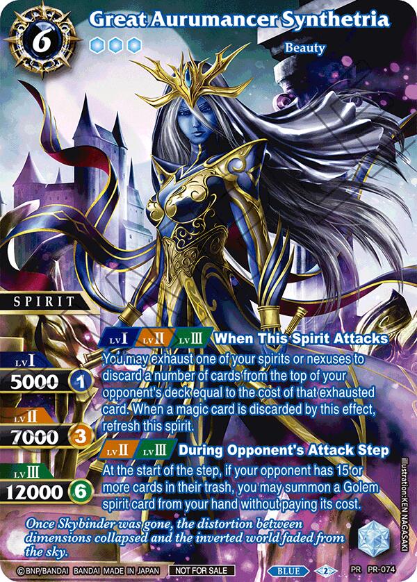 Great Aurumancer Synthetria (Textured) (PR-074) [Battle Spirits Saga Promo Cards]