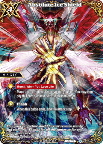 Absolute Ice Shield (Textured) (BSS01-127) [Battle Spirits Saga Promo Cards]