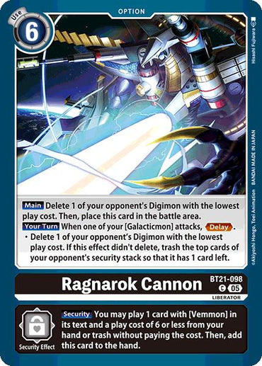 Ragnarok Cannon [BT21-098] [World Convergence]
