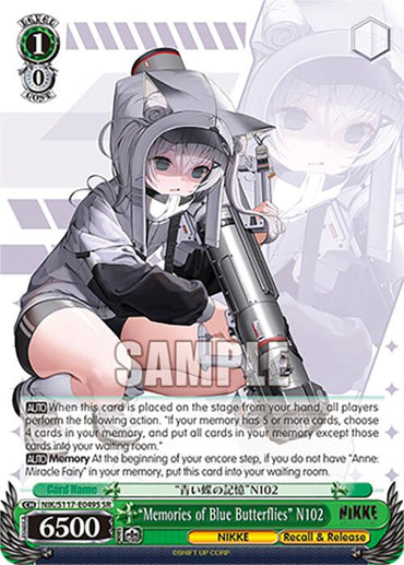 "Memories of Blue Butterflies" N102 (NIK/S117-E049S SR) [GODDESS OF VICTORY: NIKKE]