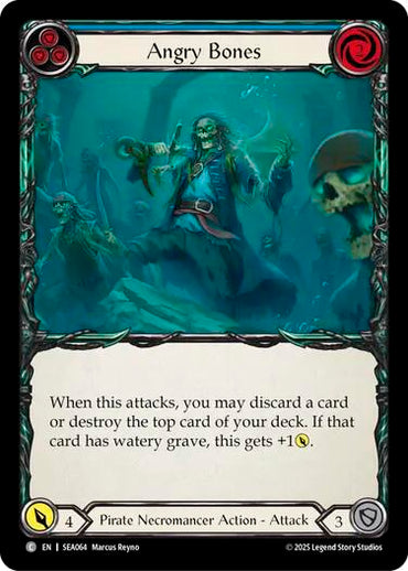 Angry Bones (Blue) [SEA064] (High Seas)  Rainbow Foil