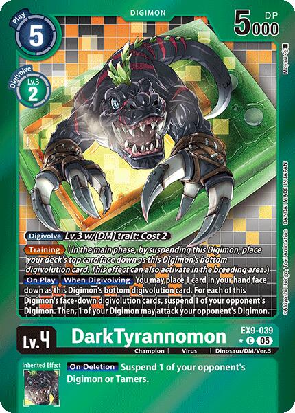 DarkTyrannomon [EX9-039] (Limited Foil) [Versus Monsters]