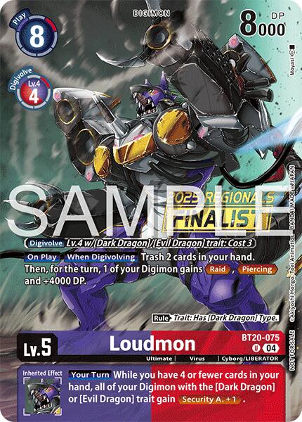Loudmon [BT20-075] (Regionals 25-26 Season 2 Finalist) [Release Special Booster Ver.2.0]