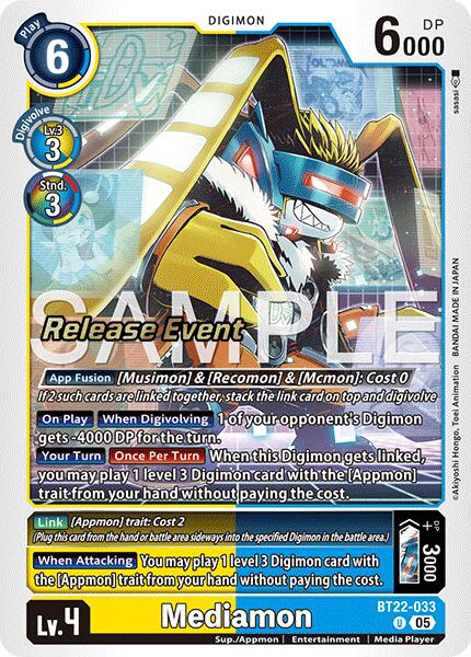 Mediamon [BT22-033] [Cyber Eden Release Event Cards]