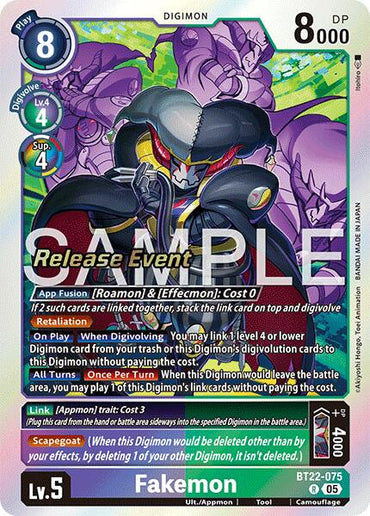 Fakemon [BT22-075] [Cyber Eden Release Event Cards]