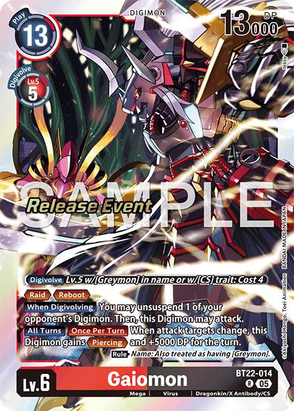 Gaiomon [BT22-014] [Cyber Eden Release Event Cards]