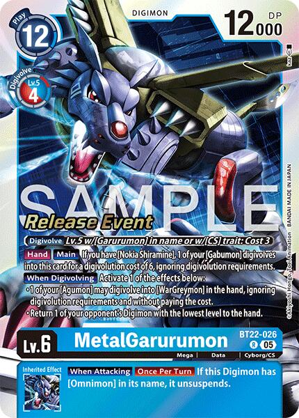 MetalGarurumon [BT22-026] [Cyber Eden Release Event Cards]