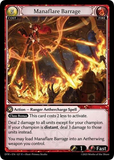 Manaflare Barrage (127) [Distorted Reflections]