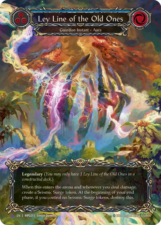 Ley Line of the Old Ones (Cold Foil) (Marvel) [MPG013] (Mastery Pack Guardian)  Cold Foil