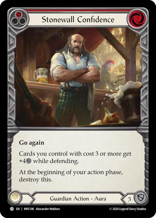 Stonewall Confidence (Red) [MPG106] (Mastery Pack Guardian)