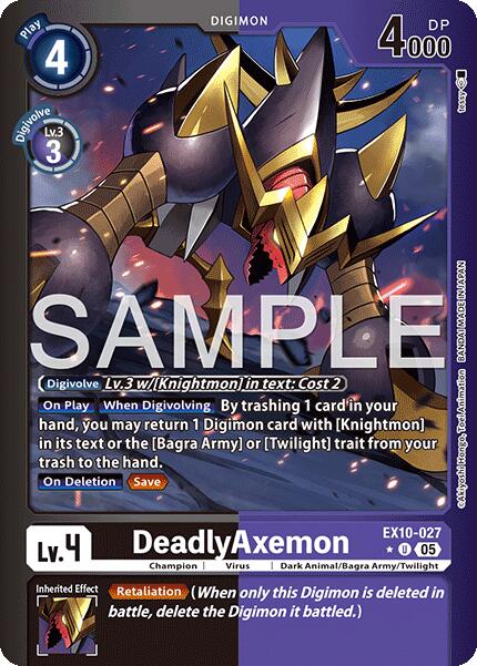 DeadlyAxemon [EX10-027] (Limited Foil) [Sinister Order]