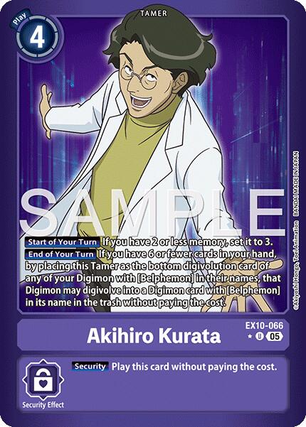 Akihiro Kurata [EX10-066] (Limited Foil) [Sinister Order]
