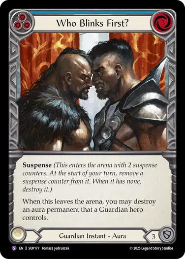Who Blinks First? [SUP177] (Super Slam)  Rainbow Foil