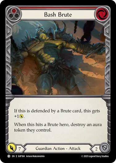 Bash Brute [SUP184] (Super Slam)  Rainbow Foil