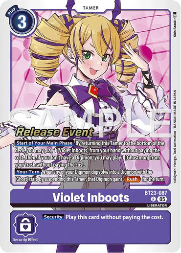 Violet Inboots [BT23-087] [Hackers' Slumber Release Event Cards]