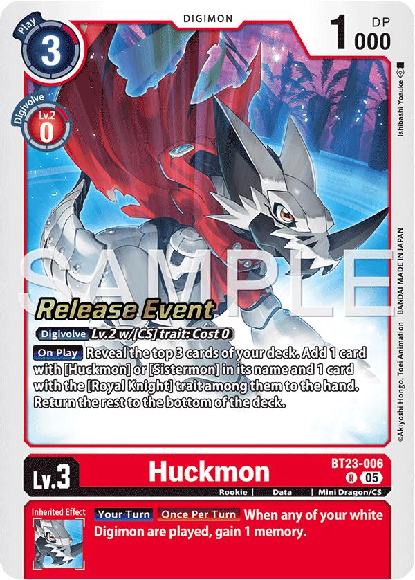 Huckmon [BT23-006] [Hackers' Slumber Release Event Cards]