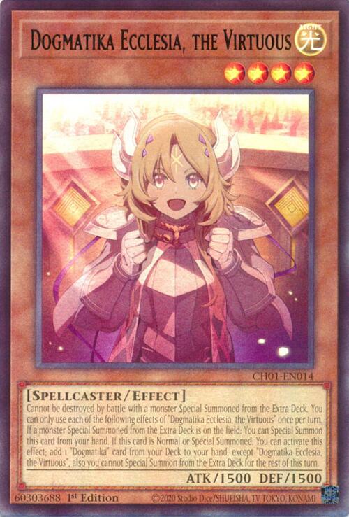 Dogmatika Ecclesia, the Virtuous [CH01-EN014] Ultra Rare