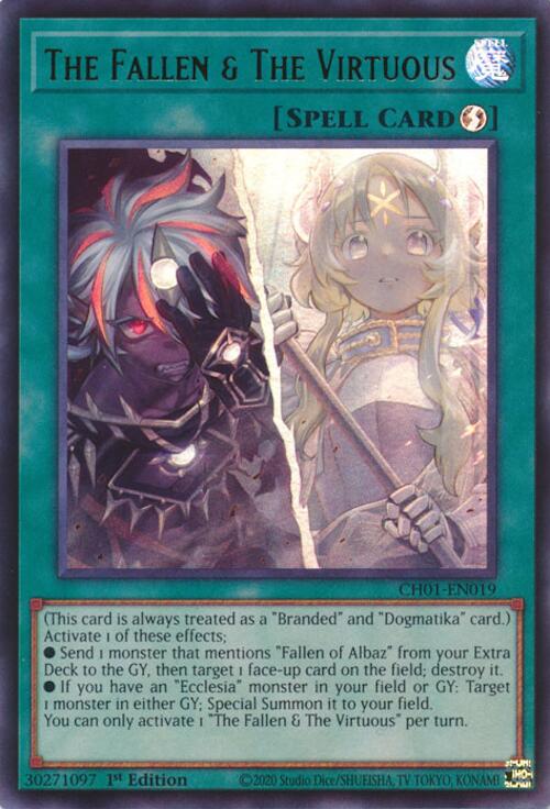 The Fallen & The Virtuous [CH01-EN019] Ultra Rare