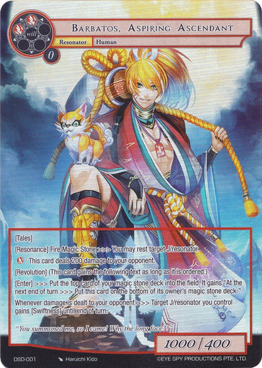Barbatos, Aspiring Ascendant (Full Art) (DSD-001) [Starter Deck: Tales]