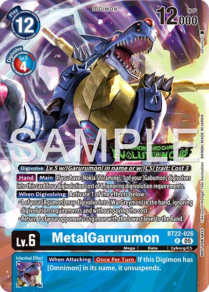 MetalGarurumon [BT22-026] (Evolution Cup 2025 Vol. 3 Participant) [Cyber Eden]