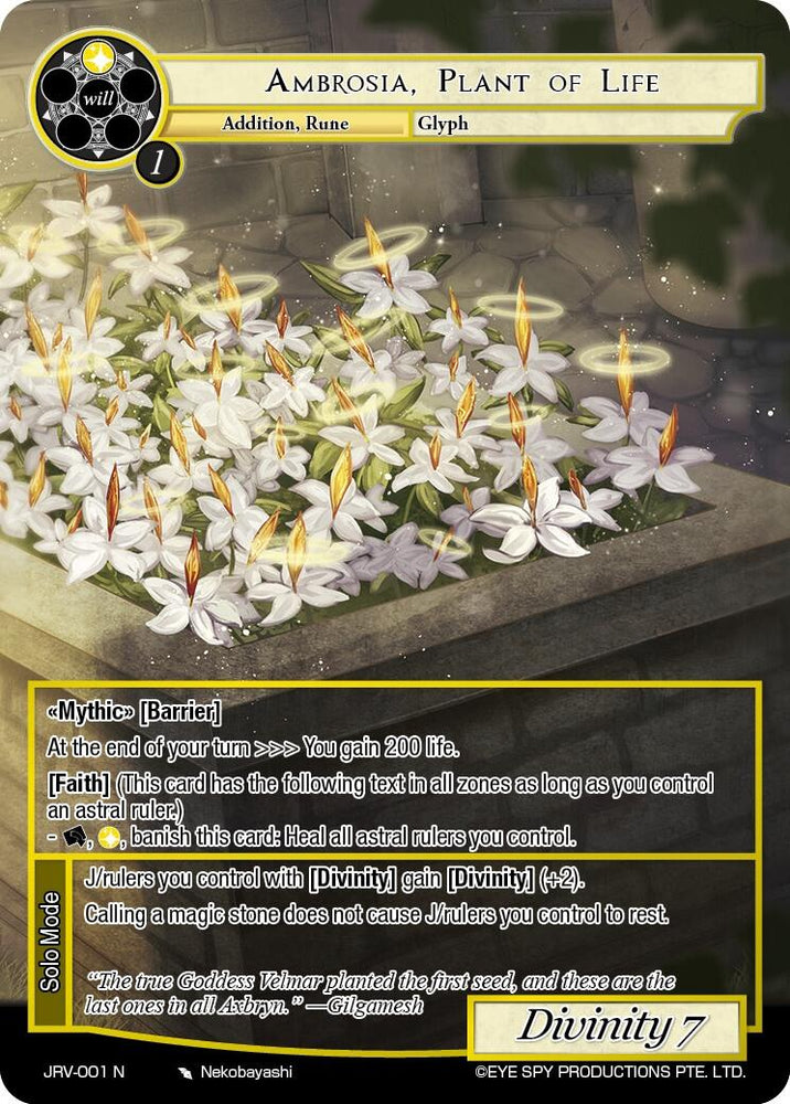Ambrosia, Plant of Life (JRV-001 N) [Journey to Ravidra]