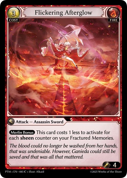 Flickering Afterglow (Curio Foil) (085) [Phantom Monarchs]