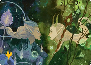 Trystan's Command Art Card (Gold-Stamped Planeswalker Symbol) [Lorwyn Eclipsed Art Series]