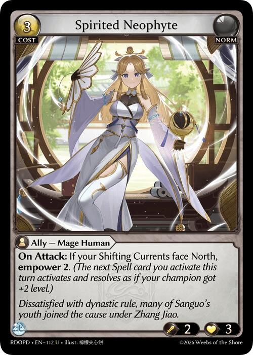 Spirited Neophyte (112) [Radiant Origins: Pantheon]