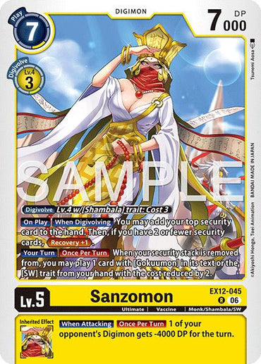 Sanzomon [EX12-045] [Digital World Shambala]