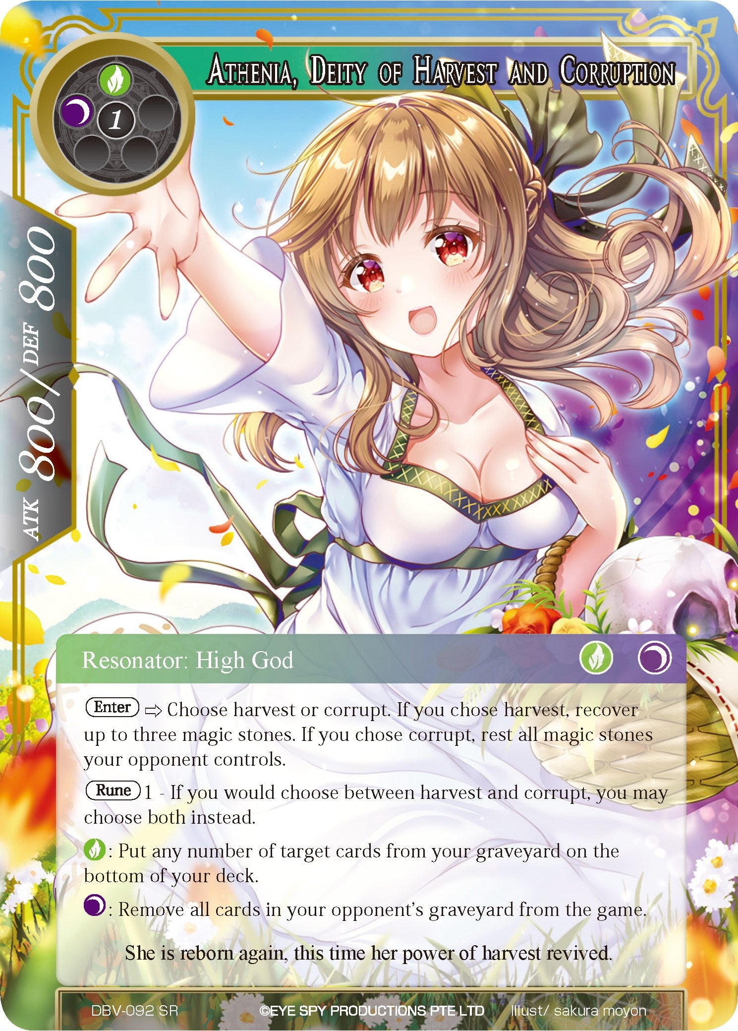 Athenia, Deity of Harvest and Corruption (DBV-092) [The Decisive Battle of Valhalla]