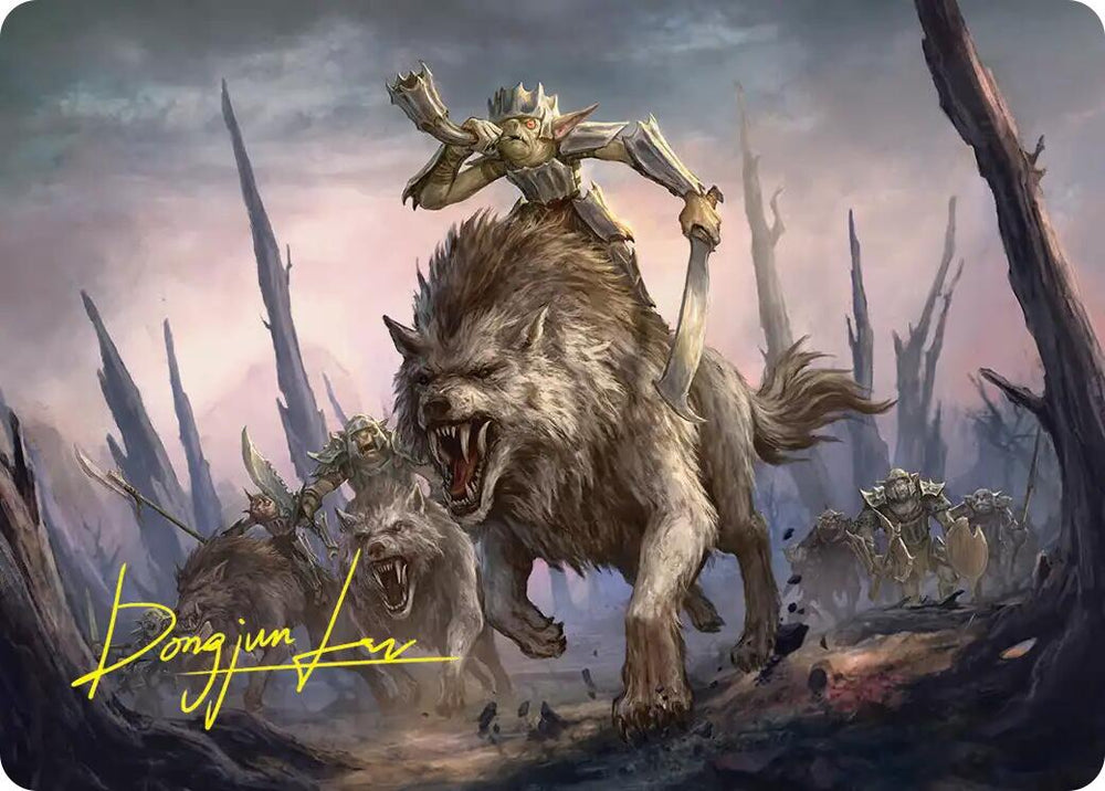 Signal the Onslaught Art Card (Gold-Stamped Signature) [The Hobbit Art Series]