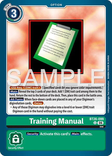 Training Manual [BT26-099] [Timeless Bonds]
