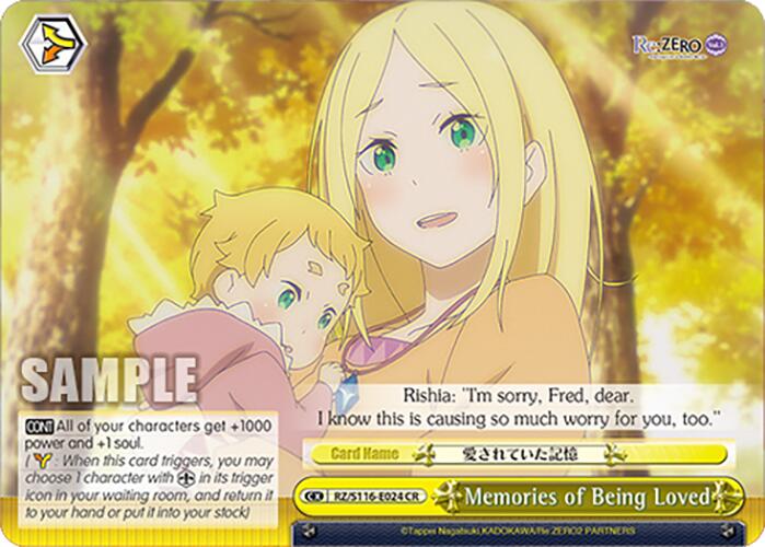 Memories of Being Loved (RZ/S116-E024) [Re:ZERO -Starting Life in Another World- Vol.3]