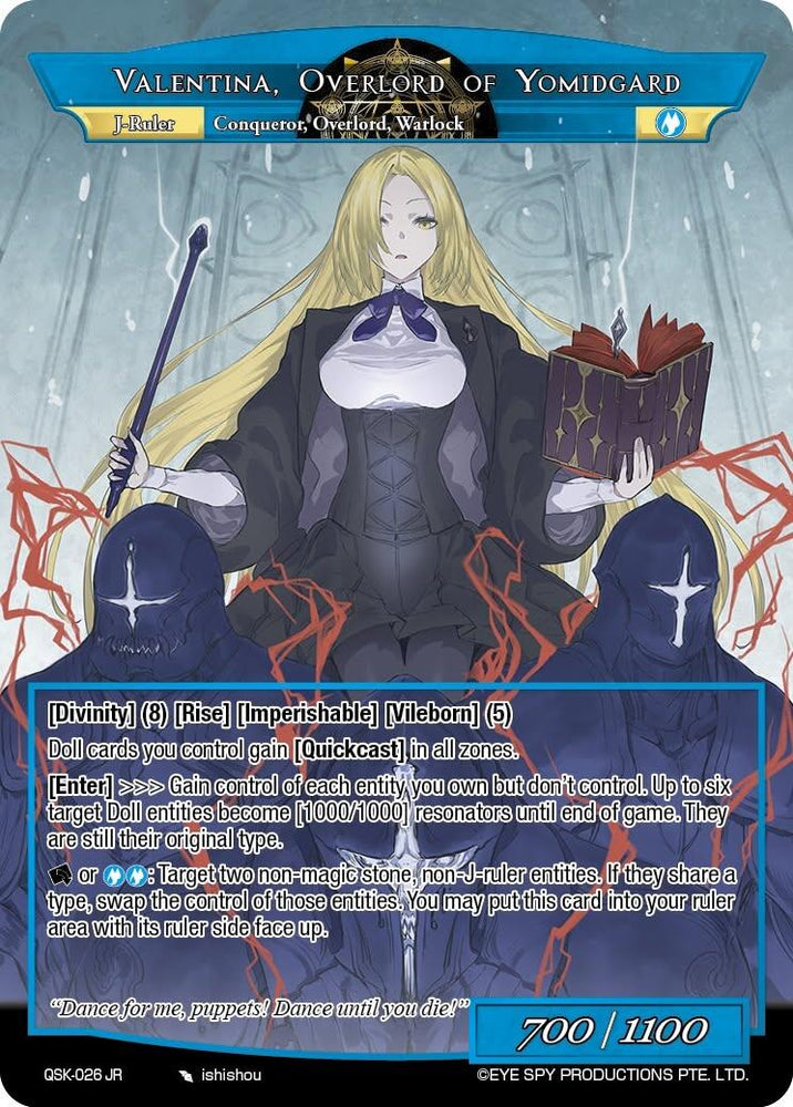 False Goddess of Yomidgard, Valentina // Valentina, Overlord of Yomidgard (QSK-026 JR) [The Quest of the Seven Keys]