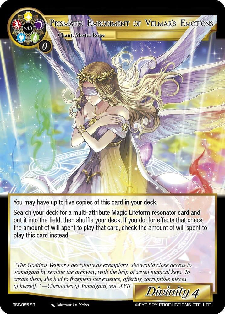 Prismatic Embodiment of Velmar's Emotions (QSK-085 SR) [The Quest of the Seven Keys]