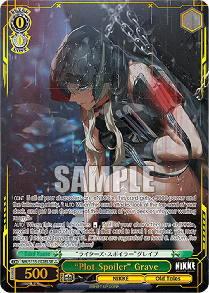 "Plot Spoiler" Grave (NIK/S135-E028S) (SR) [GODDESS OF VICTORY: NIKKE Vol.2]