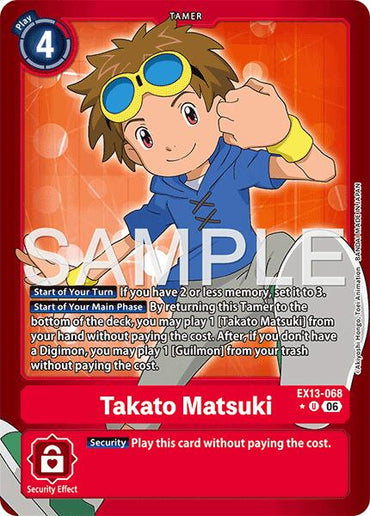 Takato Matsuki [EX13-068] (Limited Foil) [Chivalrous XIII]
