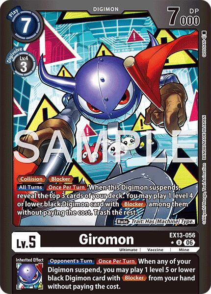 Giromon [EX13-056] (Limited Foil) [Chivalrous XIII]