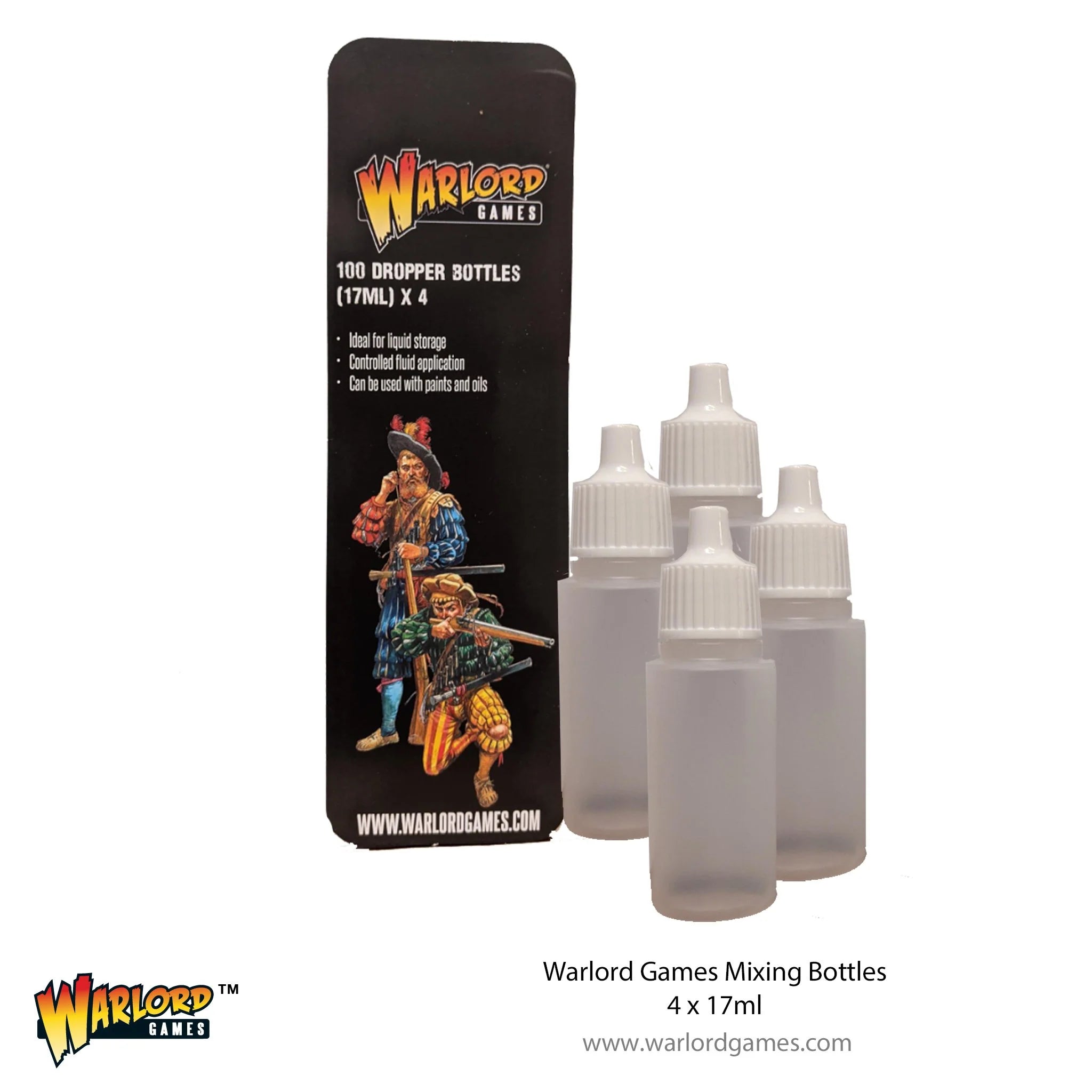 Warlord Mixing Bottles (4) X 17ml