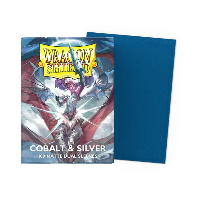 Dragon Shield - Matte - Cobalt & Silver